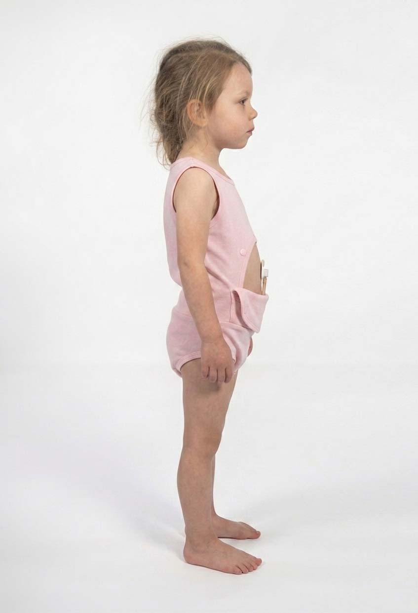 Baby Pink Adaptive Singletsuit - Pre Order